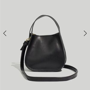 Madewell The Micro Sydney Crossbody Bag Black Leather